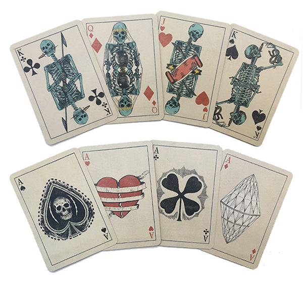 Skeleton Playing Cards - Edition IV by Mike Willcox